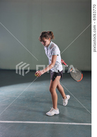 tennis girl tennis girl 6983770