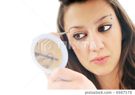 woman isolated eye brow beauty treatment woman isolated eye brow beauty treatment 6987578