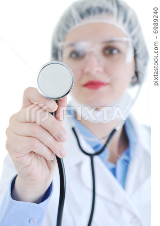 isolated adult woman nurse isolated adult woman nurse 6989240
