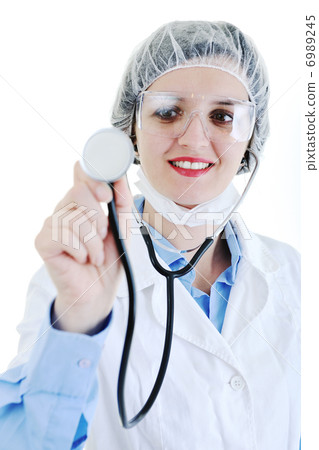 isolated adult woman nurse 6989245