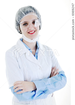 isolated adult woman nurse isolated adult woman nurse 6989247