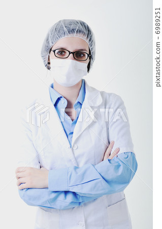 isolated adult woman nurse isolated adult woman nurse 6989251