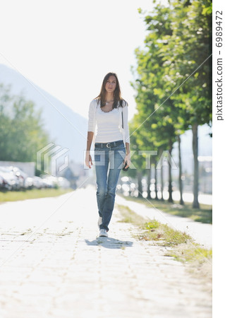 young woman havefun at street 6989472