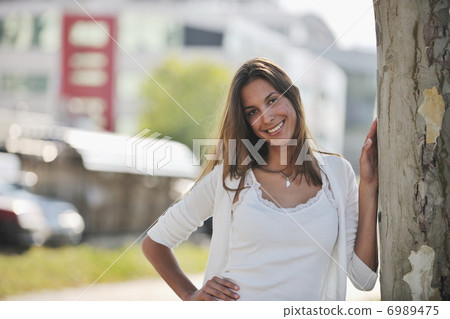young woman havefun at street young woman havefun at street 6989475