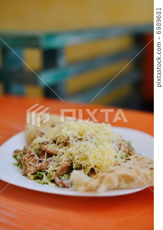 woman eat salad woman eat salad 6989681
