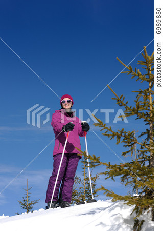winter woman ski winter woman ski 6989880