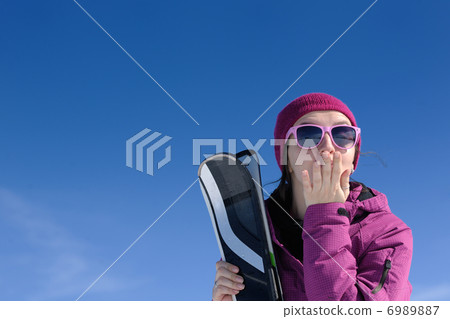 winter woman ski winter woman ski 6989887