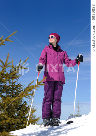 winter woman ski winter woman ski 6989888