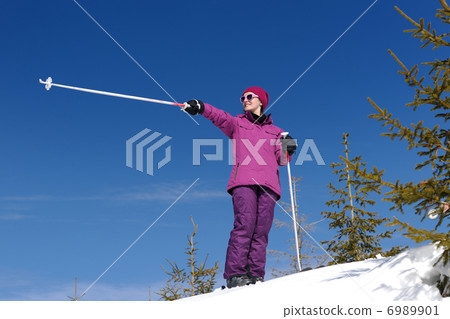 winter woman ski 6989901
