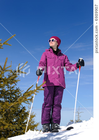 winter woman ski 6989907