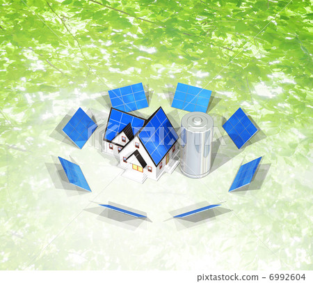 Stores energy from solar panels 6992604