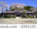 Ibaraki prefecture former Ueno elementary school building front view 6993191