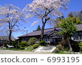 Ibaraki prefecture former Kamioka elementary school front entrance and cherry tree part 4 6993195