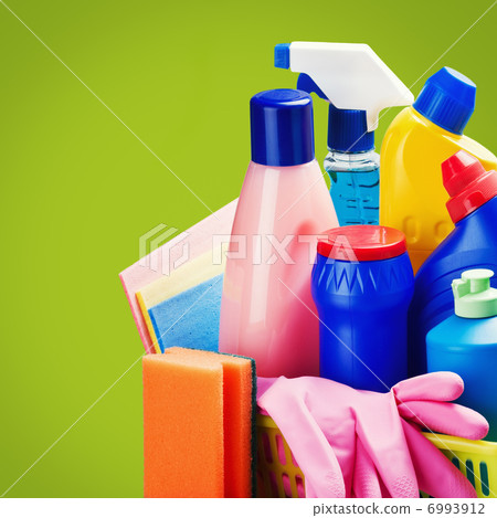 selection of colorful cleaning equipment selection of colorful cleaning equipment 6993912