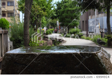 Shinjo moat hydrophilic green road water field 6994914