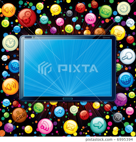 Tablet PC Icons Cloud Tablet PC Icons Cloud 6995394
