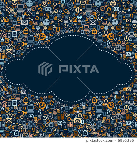 Social Media Cloud Vector Social Media Cloud Vector 6995396