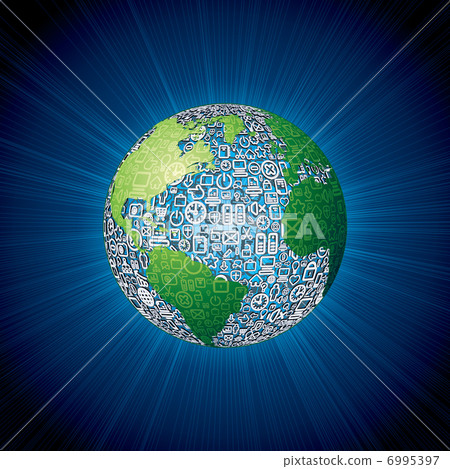 Social Media Icons Globe Social Media Icons Globe 6995397
