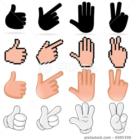 Stylized Vector Hands Stylized Vector Hands 6995399