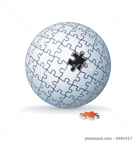 Jigsaw Puzzle Globe, Sphere 6995417