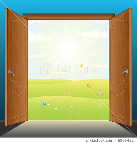 Doors to Nature Vector 6995421