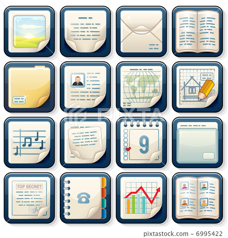 Document Icons Vector 6995422
