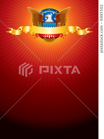 Background with American Eagle 6995502