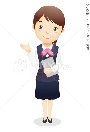 接待台職員的例證 6997248