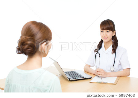 Nurse and patient Nurse and patient 6997408