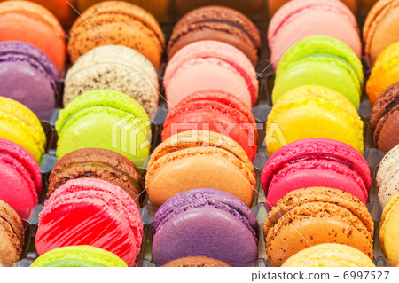 traditional french colorful macarons in a box traditional french colorful macarons in a box 6997527