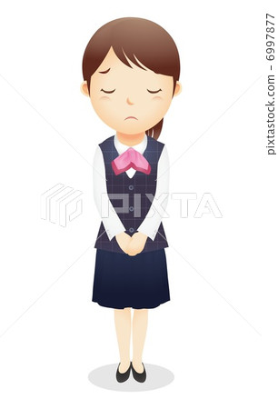 Illustration of reception desk clerk 6997877