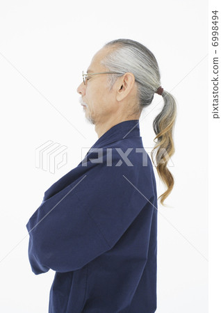 Senior men in the work clothes Senior men in the work clothes 6998494