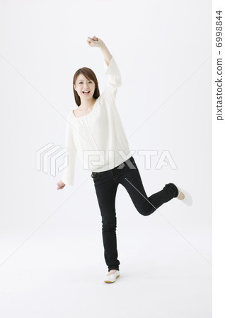 A woman with a smile A woman with a smile 6998844