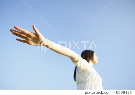 Blue Sky and Female 6999125