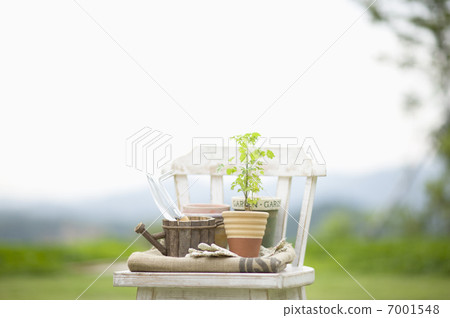 在椅子上的園藝用品 7001548