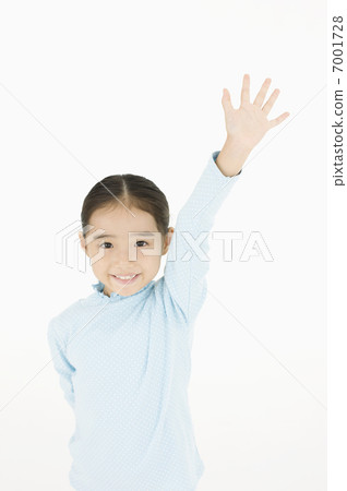 Girl raising hand 7001728