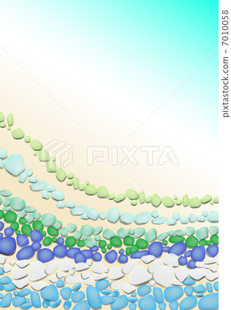 Tropical Beach Glass Vertical 7010058