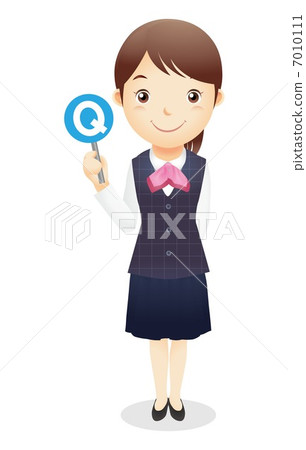 Illustration of reception desk clerk Illustration of reception desk clerk 7010111