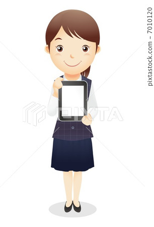 Illustration of reception desk clerk Illustration of reception desk clerk 7010120