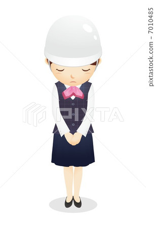 Illustration of reception desk clerk Illustration of reception desk clerk 7010485