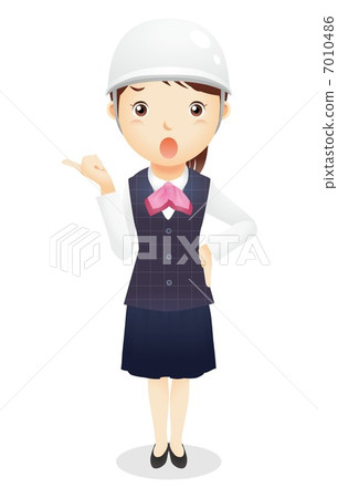 Illustration of reception desk clerk 7010486