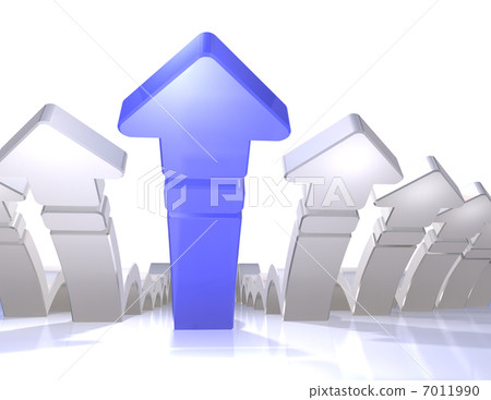 Abstract 3DCG illustration showing leap forward 7011990