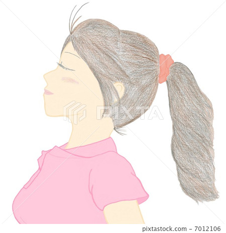 A woman feeling the wind 7012106