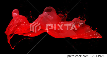 Isolated shot of paint splashing Isolated shot of paint splashing 7014928