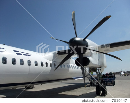 Propeller machine Closeup Greece Santorini 7019447