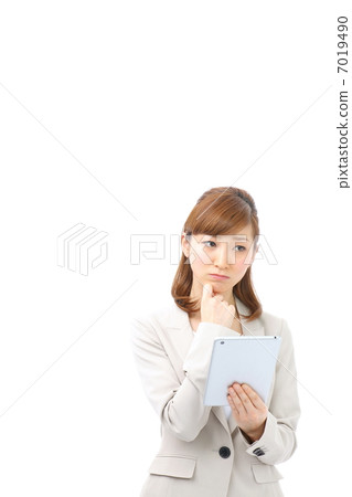 需要有iPadmini的女商人 7019490