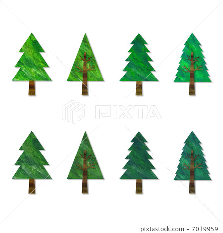 針葉樹的插圖 7019959