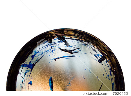 Cover with a blue paint 7020453