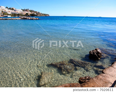 Beach in Ibiza, Spain Beach in Ibiza, Spain 7020611