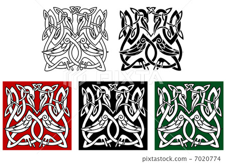 Heron birds ornament 7020774